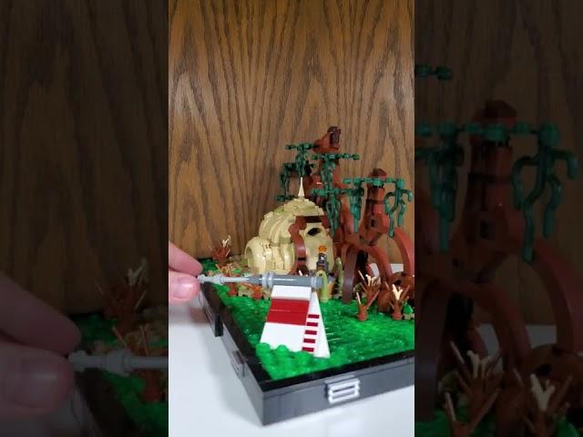 Quick Look At The LEGO Star Wars 75330 Dagobah Jedi Training Diorama! #Shorts