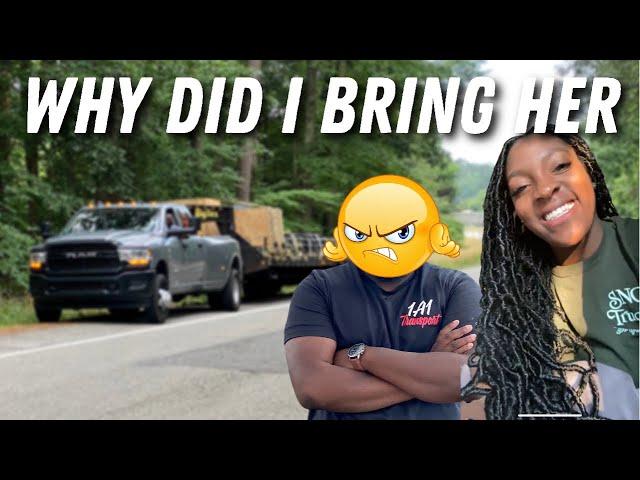 DAY IN THE LIFE HOTSHOT TRUCKING: STRUGGLES OF BRINGING YOUR GIRL ON THE ROAD ‼️