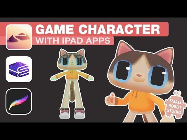 Creating a Game Character with iPad apps [Nomad Sculpt - CozyBlanket - Procreate]