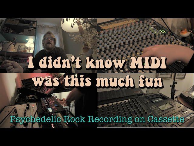 Recording psychedelic rock using a live MIDI setup