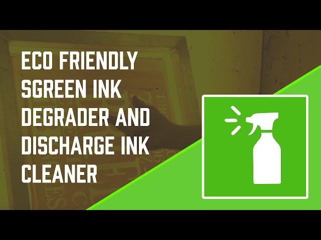 Eco Friendly Sgreen Water Based Ink Degradent and Discharge Ink Cleaner