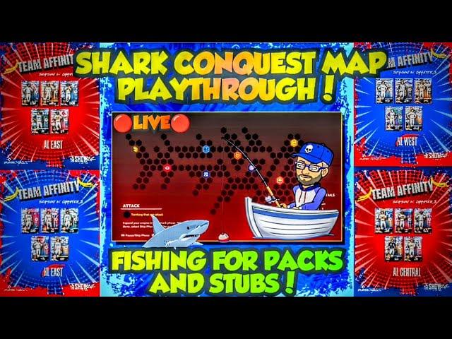  LIVE SHARK CONQUEST MAP PLAYTHROUGH & CHAPTER 3 TEAM AFFINITY GRIND IN MLB THE SHOW 24 DD!