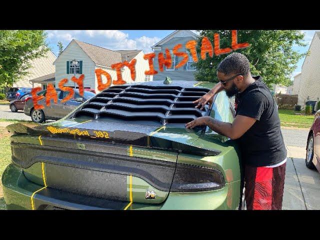 HOW TO INSTALL WINDOW LOUVERS PLUS TIPS AND TRICKS TO AVOID THEM FLYING OFF!!! (20” CHARGER SCAT)