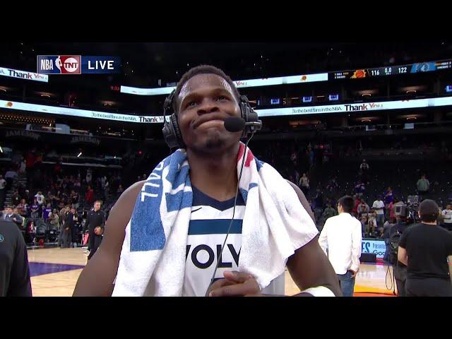 Anthony Edwards joins Inside the NBA, Postgame Interview | April 28, 2024