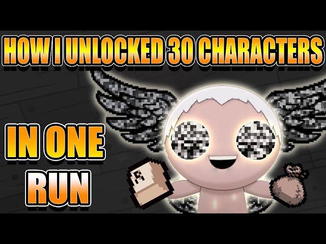 Isaac's most Difficult Challenge has been beaten - The 30 Character Run