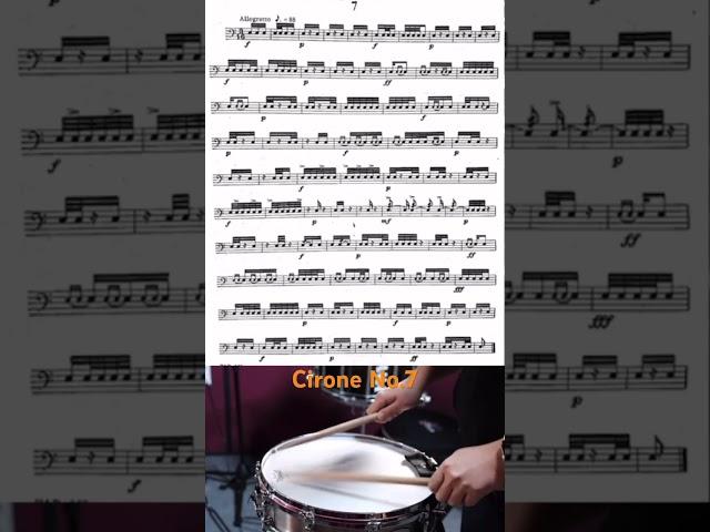 Snare Drum Solo. Cirone No.7