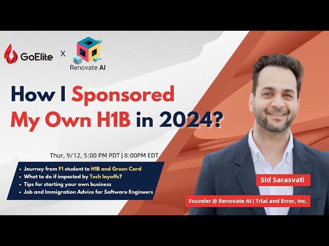 How I Sponsored My Own H1B in 2024?