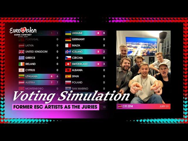  Eurovision 2025: Voting Simulation (ESC Artists Jury + YOUR Votes)