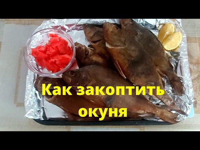 Окунь горячего копчения! как закоптить окуня!