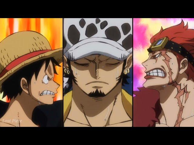 Luffy,Law and Kidd destroy enemy ship || one piece || episode 978