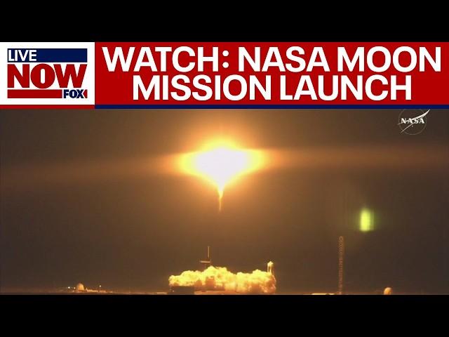 Watch: IM-2 lunar lander "moon water" NASA mission launch