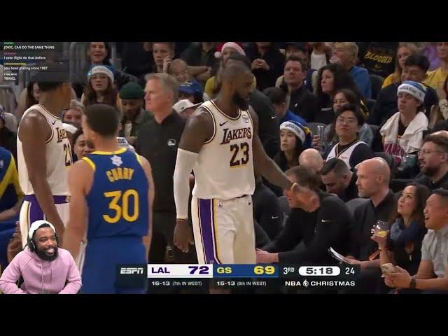 CashNasty Reacts To LAKERS at WARRIORS | FULL GAME HIGHLIGHTS | December 25, 2024