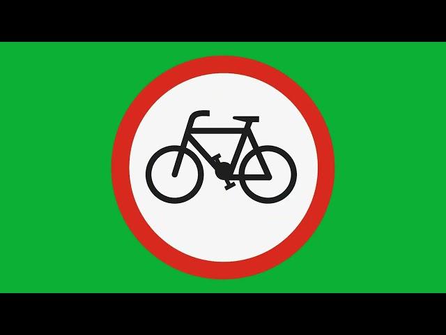 Free Animated Traffic Signs | Green Screen Background