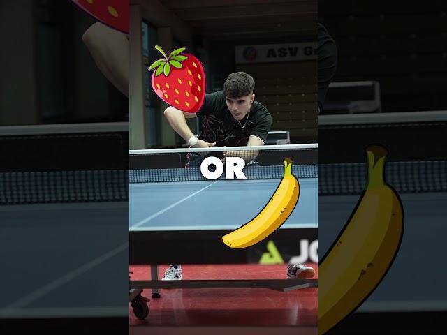 Strawberry or Banana ?  #tischtennis #shorts