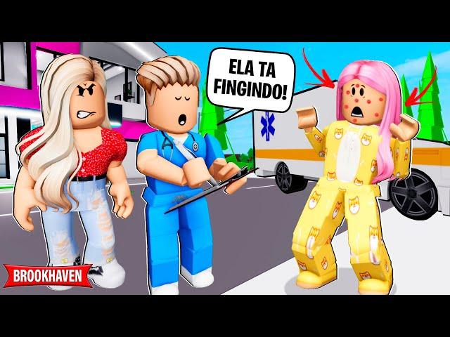 A MENINA FINGIU estar DOENTE para NÃO IR à ESCOLA!Historinha Brookhaven ROBLOX