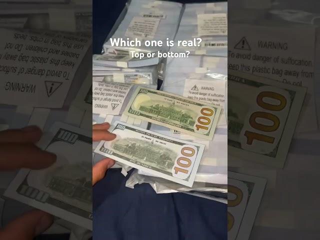 Can you guess which one is real? #money