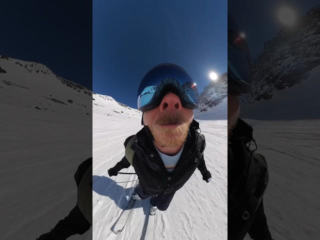 Skiing in nosemode ️ #ski #Insta360NoseMode