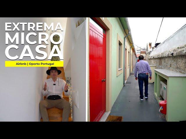 MICRO CASA: DISEÑO INGENIOSO en SOLO 3m de ANCHO | TINY HOUSE | Oporto Portugal