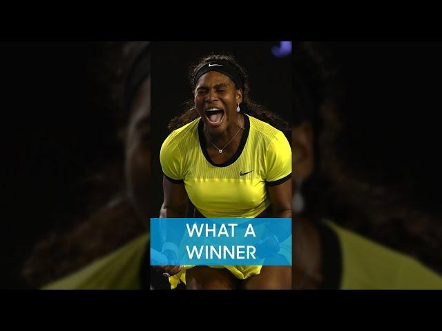 Serena Williams hits PERFECT forehand! 