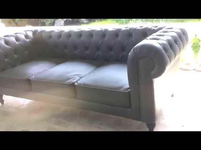 Chesterfield sofa's made in the Philippines by Vintage Hub