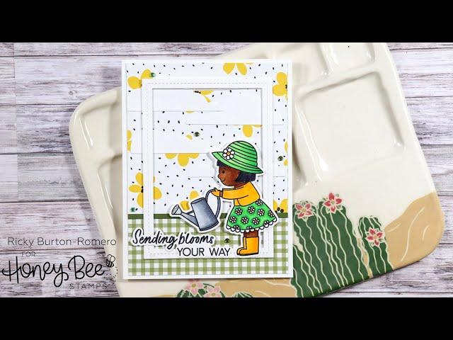 Bee Young Blooms - Honey Bee Stamps Giveaway Hop - A Dude's Craft Room