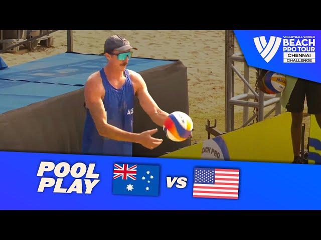 Hodges/Schubert vs. Crabb/Brunner - Pool Play Highlights | Chennai 2024 #BeachProTour