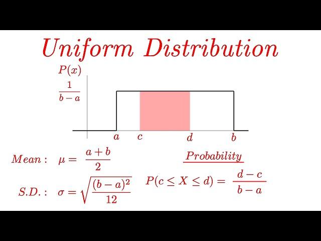 Uniform Distribution EXPLAINED with Examples