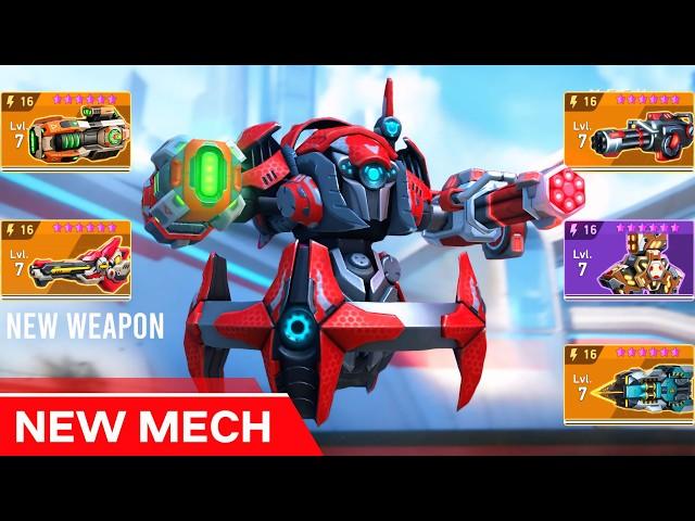 NEW MECH Outlaw & NEW WEAPON Tetra Rifle 16 - Mech Arena