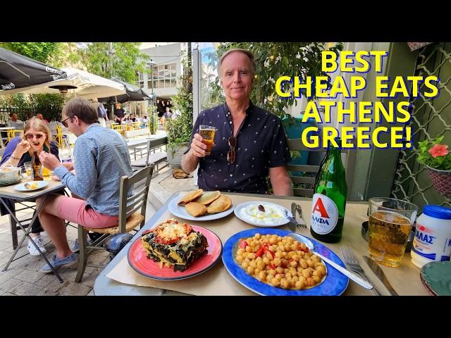 Athens Cheap Eats Food Tour! Best Budget Friendly Options in Athens, Greece!