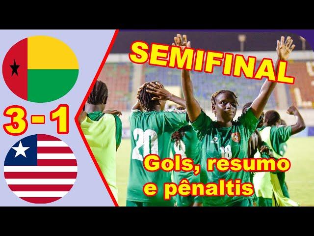 Guiné Bissau  Libéria 3 - 1 Gols, resumo e pênaltis (UFOA A Campeonato Feminino Sub-20 Senegal )