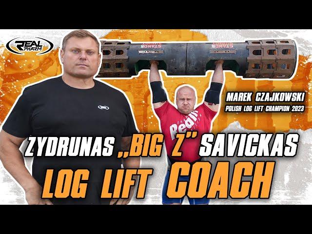 ZYDRUNAS SAVICKAS LOG LIFT COACH FOR WORLD CHAMPIONSHIPS | SAVICKAS SZKOLI MARKA Z WYCISKANIA BELKI