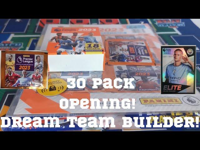 30 PACK OPENING! *NEW* PANINI PREMIER LEAGUE STICKERS & Draft Dream Team Builder!