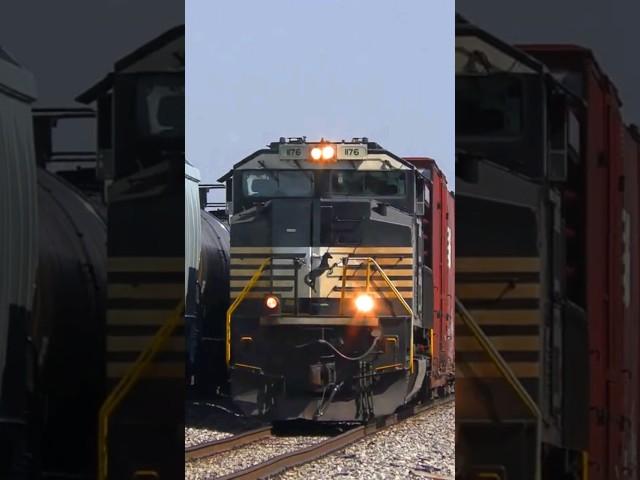 Train runs on the siding