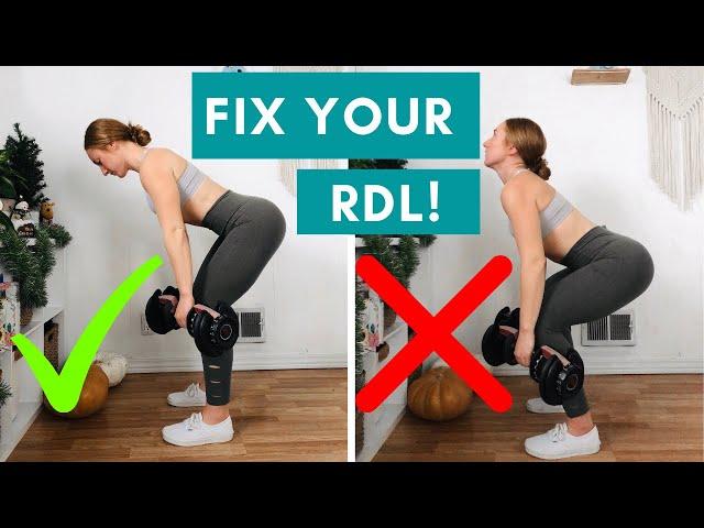 HOW TO DEADLIFT WITH DUMBBELLS / Fix Your RDL Form