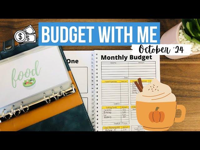 BUDGET WITH ME October 2024 | Frugal Living UK | Single Parent Budget