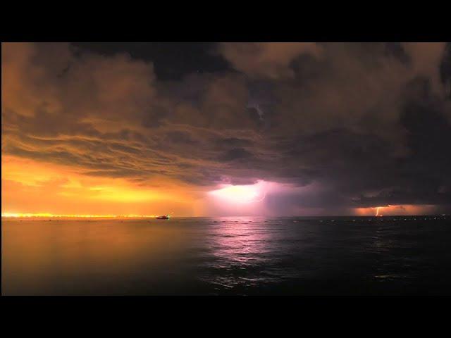 Thunderstorm timelapse next to Antalya Turkey