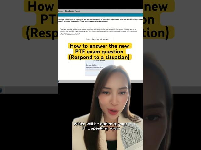 How to answer the new PTE Speaking question - Respond to a situation #pte