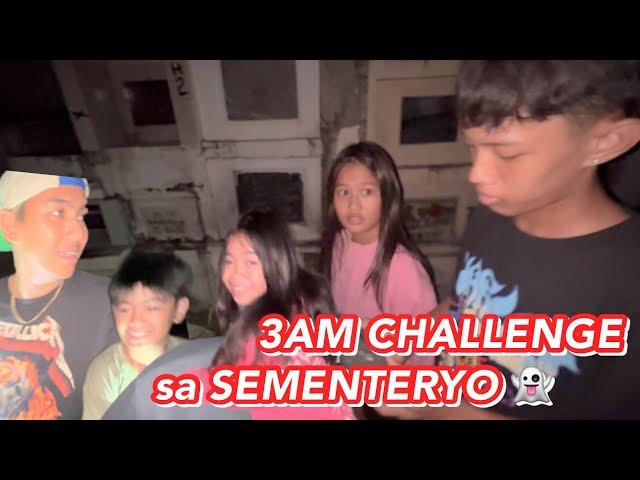 3AM CHALLENGE SA SEMENTERYO!! (TAKOT SILA EH ) | Grae and Chloe