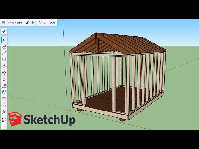 How to Build a Shed - SketchUp Tutorial