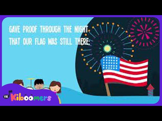 Star Spangled Banner Video - THE KIBOOMERS Preschool Songs for Patriotic Holidays