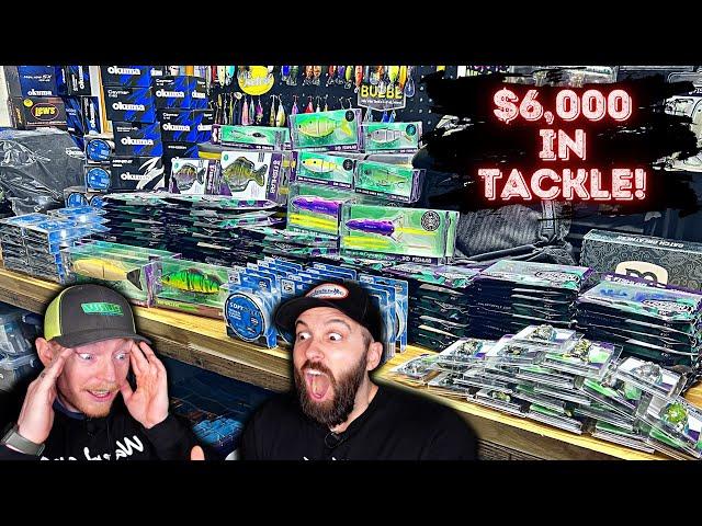 HUGE $6000 Tackle Unboxing!  New Rods, Reels, Line And Lures!