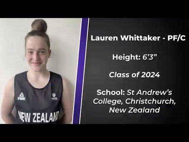 Lauren Whittaker (Class of 2024) | 2021 highlights