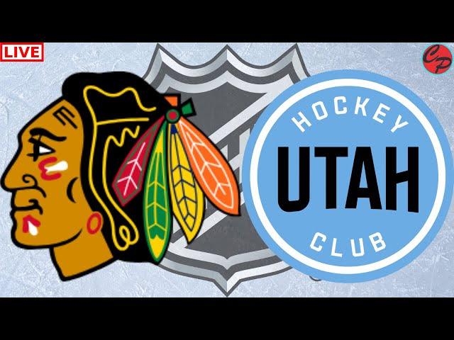 CHICAGO BLACKHAWKS vs UTAH HOCKEY CLUB NHL HOCKEY RGULAR SEASON GAME ONE LIVE GAME CAST & AUDIO