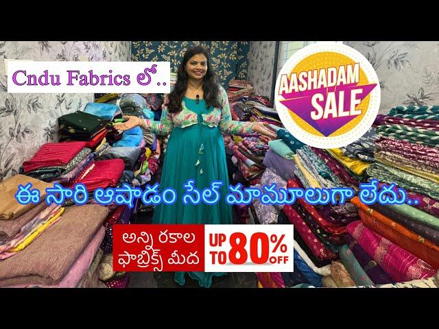 Ashadam Sale Upto 80% Discounts #cndufabrics #cnduoutfits #fabriccollection #clearance #2025