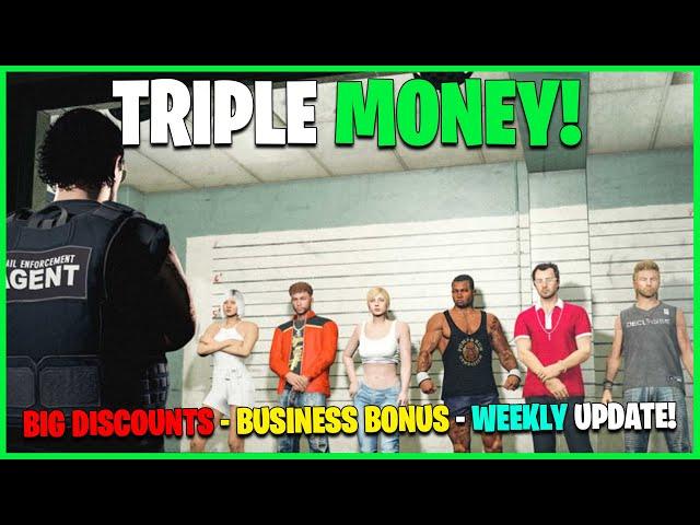 TRIPLE MONEY, DISCOUNTS & SEASONAL CONTENT! GTA ONLINE WEEKLY UPDATE