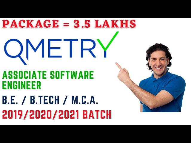  Qmetry off campus drive for  2021 batch | Associate Software Engineer  hiring  | Apply now