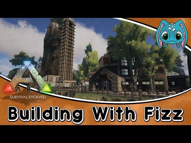 ARK:Survival Evolved Building w/ Fizz :: How to Build a Massive PVE Base!! (No Mods)