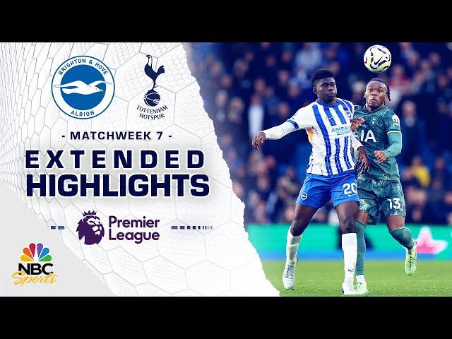 Brighton v. Tottenham Hotspur | PREMIER LEAGUE HIGHLIGHTS | 10/6/2024 | NBC Sports