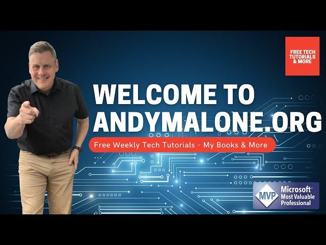 Andy Malone MVP Youtube Channel Promo
