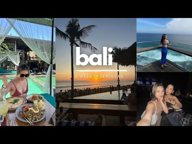 BALI VLOG | 7 days in Seminyak, beach clubs, bali nightlife, sunsets